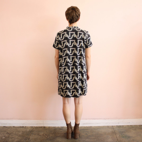 Dusen Dusen oversize tee dress - black duo weave Dusen Dusen oversize tee dress - black duo weave