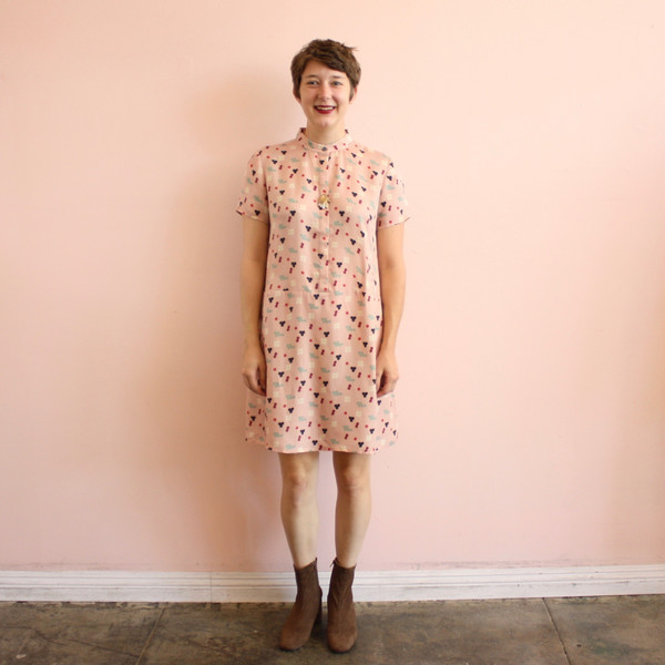 Dusen Dusen oversize tee dress - pink five dot Dusen Dusen oversize tee dress - pink five dot