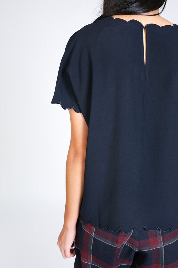 M.i.h Jeans Baez top in navy M.i.h Jeans Baez top in navy