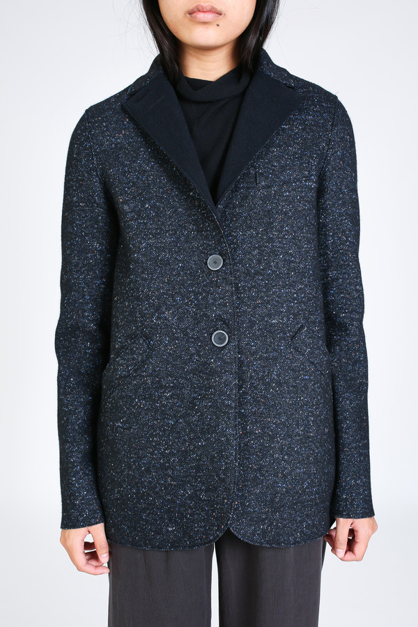 Harris Wharf London Outdoor jacket in dark blue Harris Wharf London Outdoor jacket in dark blue