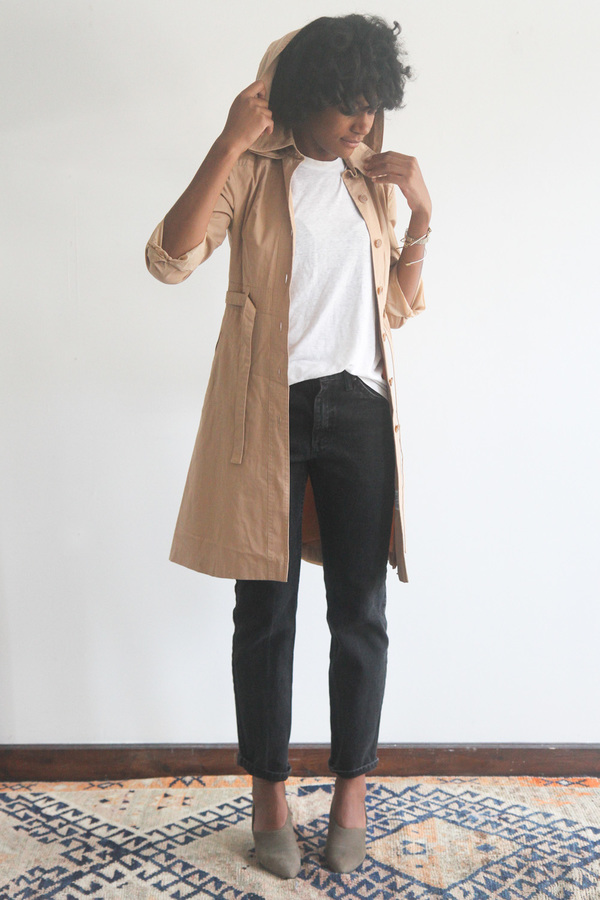The Shudio Vintage Fitted Trench with hood The Shudio Vintage Fitted Trench with hood