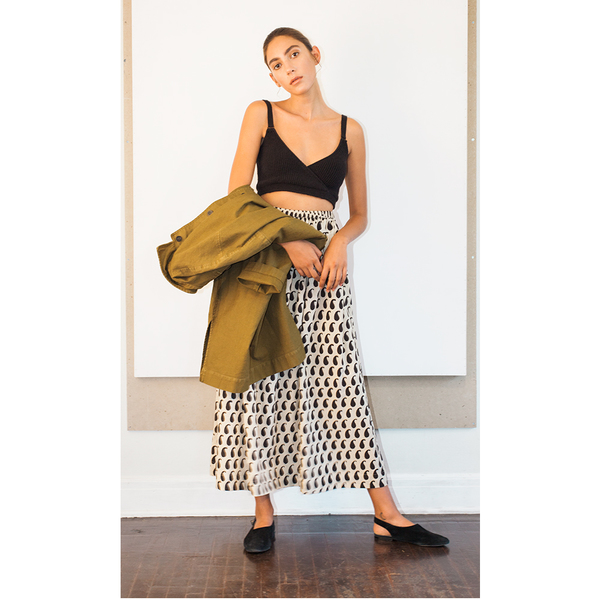 Monsoon Block-Printed Skirt-S Monsoon Block-Printed Skirt-S