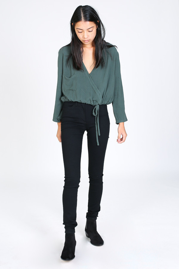 3x1 Channel seam high rise skinny in black 3x1 Channel seam high rise skinny in black