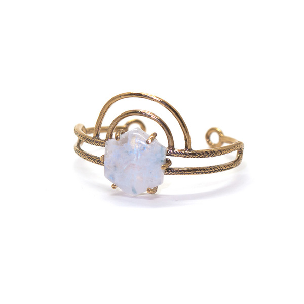 Laurel Hill Jewelry Dreamweaver Cuff // Moonstone Laurel Hill Jewelry Dreamweaver Cuff // Moonstone