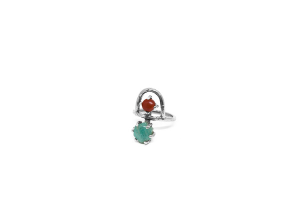 Laurel Hill Jewelry Arche Ring // Amazonite & Red Jasper Laurel Hill Jewelry Arche Ring // Amazonite & Red Jasper