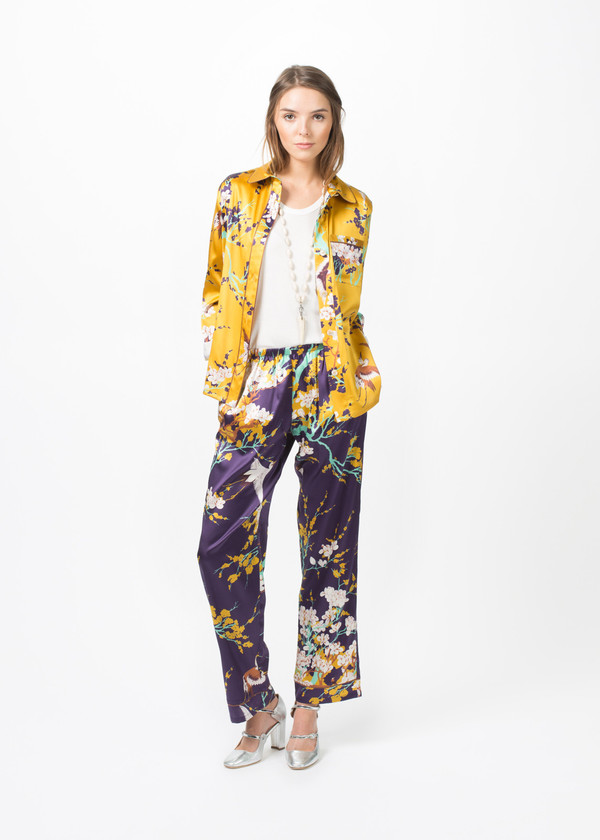 Laura Urbinati Silk Pajama Shirt Laura Urbinati Silk Pajama Shirt