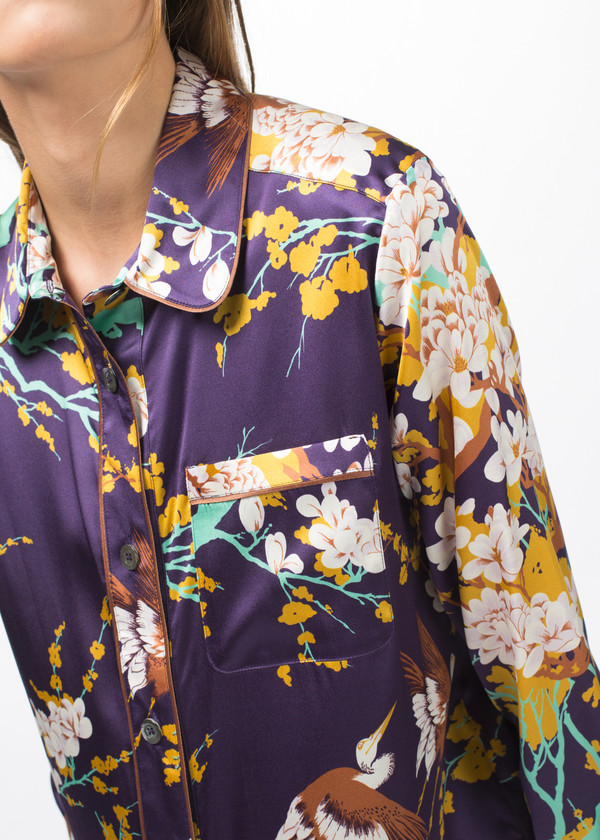 Laura Urbinati Silk Pajama Shirt Laura Urbinati Silk Pajama Shirt