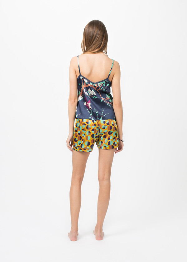 Laura Urbinati Silk Pajama Short Laura Urbinati Silk Pajama Short