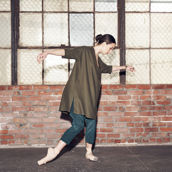Ali Golden RAW SILK KIMONO TUNIC - RUST Ali Golden RAW SILK KIMONO TUNIC - RUST