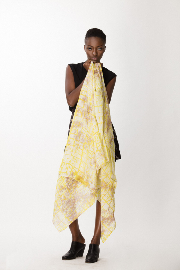 Osei-Duro Bena Scarf in Nacissus Osei-Duro Bena Scarf in Nacissus