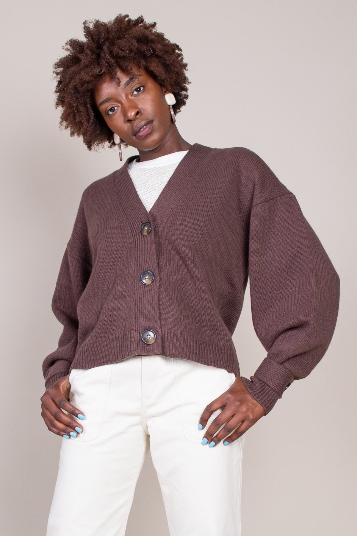 LouLou Studio Tiberine Cardigan - Dark 