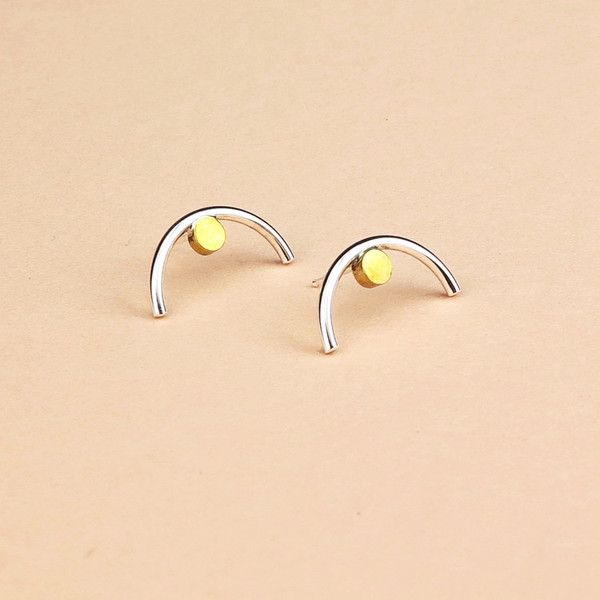 Claire Green Lunar Studs Claire Green Lunar Studs