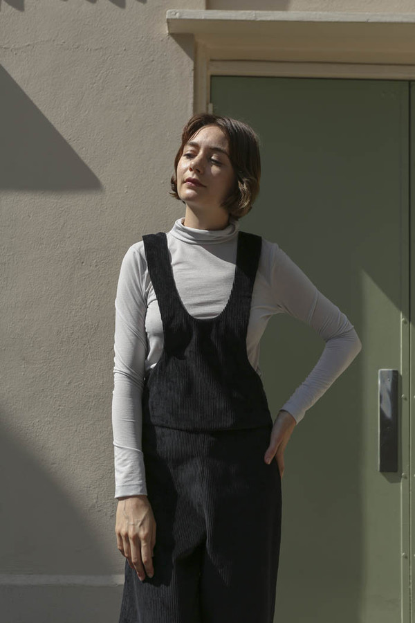 Delfina Balda Zeze Jumpsuit in Black Cord Delfina Balda Zeze Jumpsuit in Black Cord