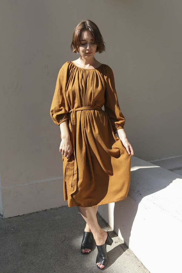 Lindsay Robinson Hutton Dress in Toffee Lindsay Robinson Hutton Dress in Toffee