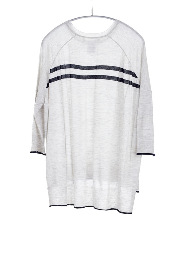 Paychi Guh Cashmere Tipped Tee Dove Grey Paychi Guh Cashmere Tipped Tee Dove Grey