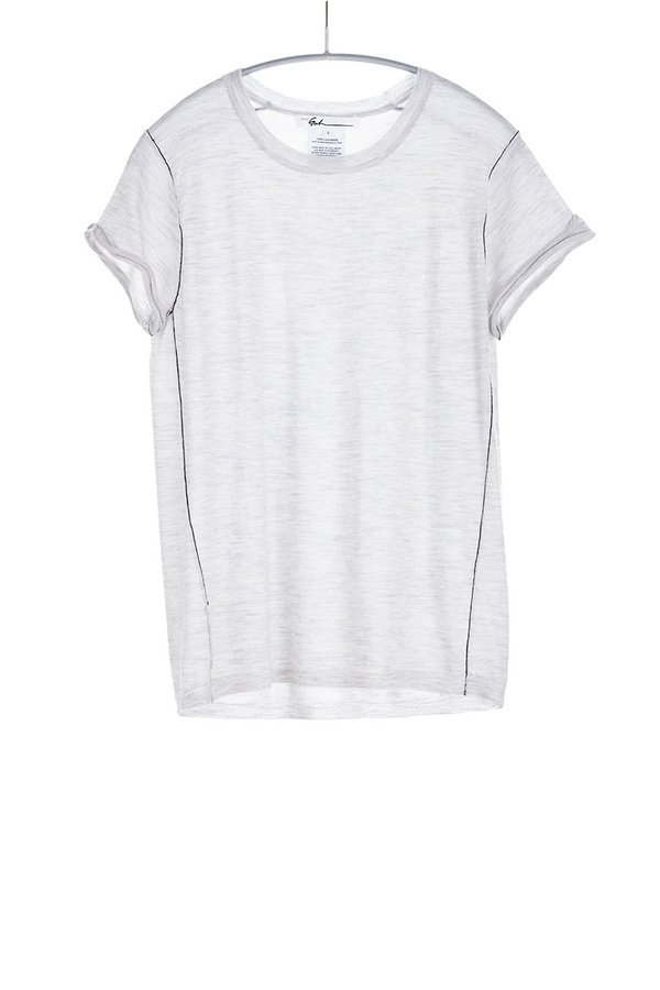 Paychi Guh Cashmere Baby Tee Dove Grey Paychi Guh Cashmere Baby Tee Dove Grey