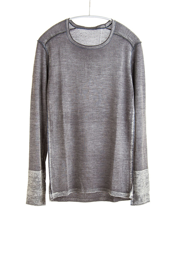 Paychi Guh Cashmere Silk L/S Crew Elephant Paychi Guh Cashmere Silk L/S Crew Elephant