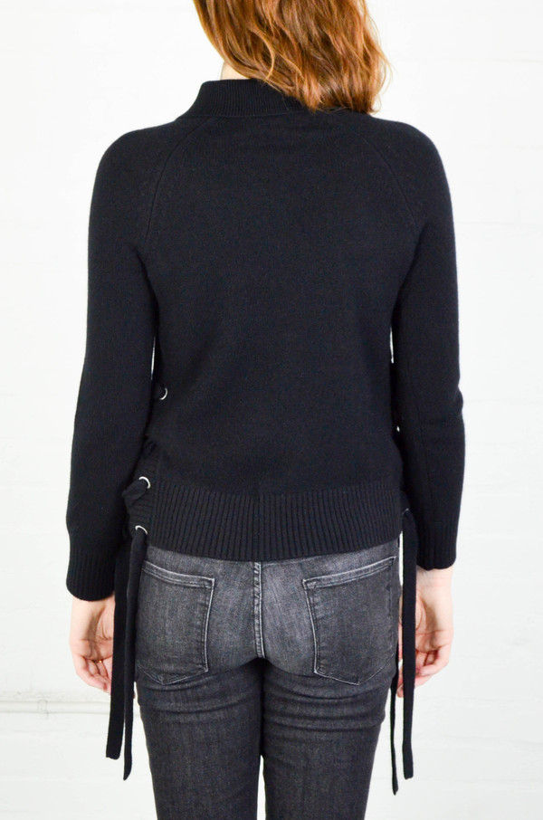 FRAME Denim FRAME 'Le Side Tie' Cropped Sweater FRAME Denim FRAME 'Le Side Tie' Cropped Sweater
