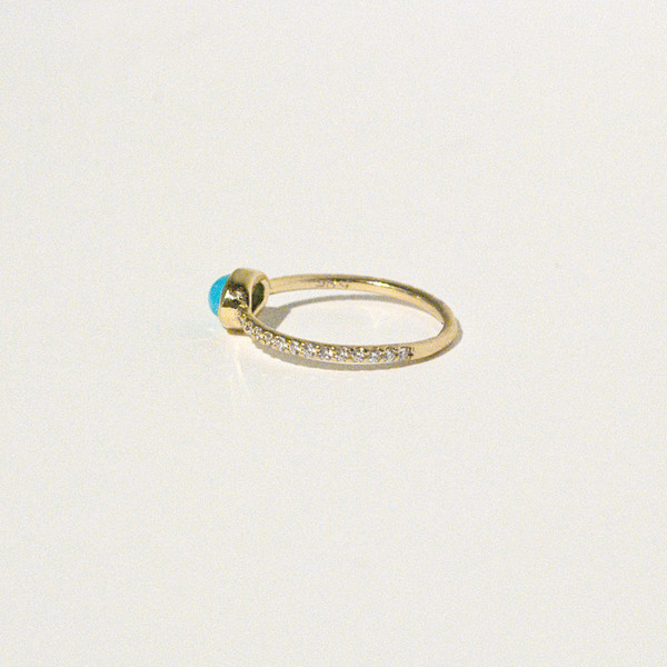 Mociun Turquoise and Diamond Ring Mociun Turquoise and Diamond Ring