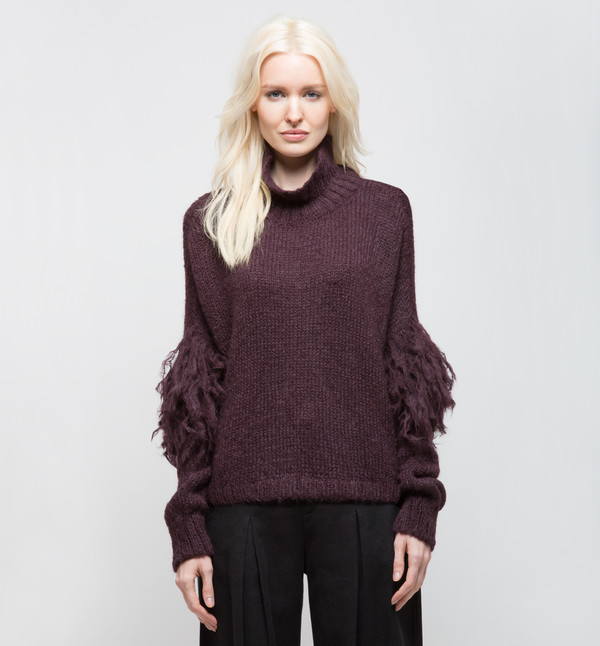 Laura Siegel Turtleneck Sweater Purple Smoke Laura Siegel Turtleneck Sweater Purple Smoke
