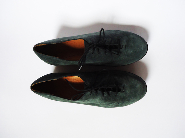 HOPP Forest Green Suede Essential Oxford HOPP Forest Green Suede Essential Oxford