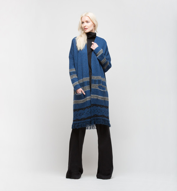 Lemlem Dilla Cardigan Blue Lemlem Dilla Cardigan Blue