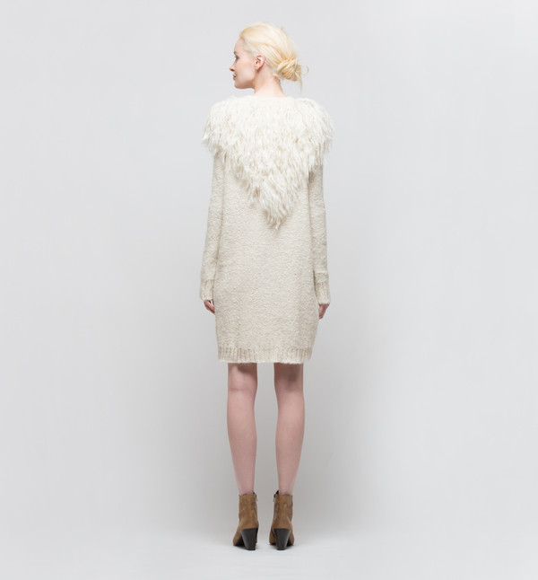 Laura Siegel Sweater Dress Ivory Laura Siegel Sweater Dress Ivory