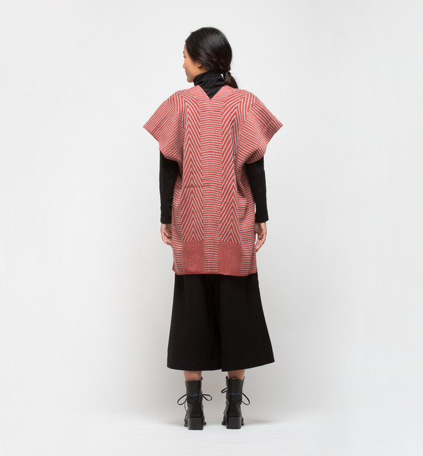 VOZ Chevron Vest Brick/Grey Alpaca VOZ Chevron Vest Brick/Grey Alpaca
