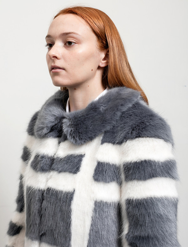 Shrimps Womens Edith Coat Flint/Cream Shrimps Womens Edith Coat Flint/Cream