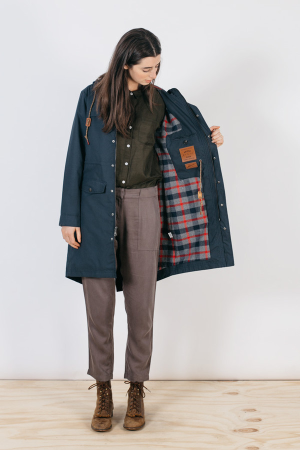 Bridge & Burn Cedar Waxed Cotton Navy Bridge & Burn Cedar Waxed Cotton Navy