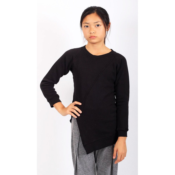 Kid's Mimobee Echo Park Split Front Sweat - Black Kid's Mimobee Echo Park Split Front Sweat - Black