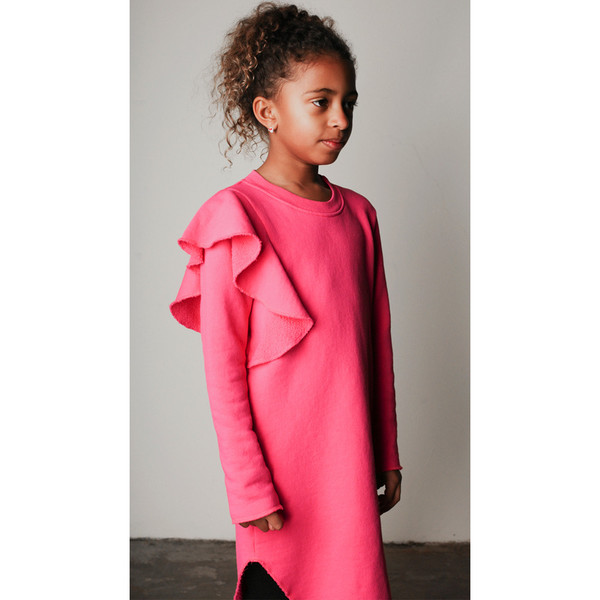 Kid's Mimobee Jetset Ruffle Dress - Black Kid's Mimobee Jetset Ruffle Dress - Black