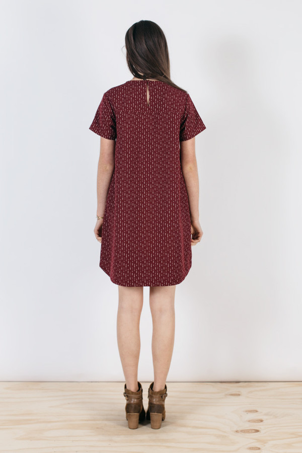 Bridge & Burn Hannah Burgundy Stripe Bridge & Burn Hannah Burgundy Stripe