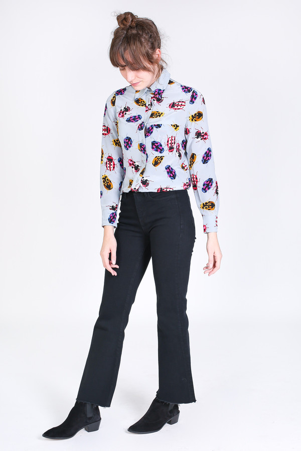 Tracy Reese Button up shirt in racecar bobon Tracy Reese Button up shirt in racecar bobon