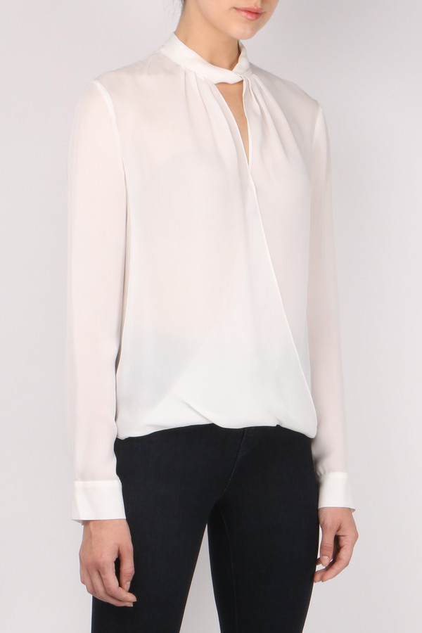 L'agence Kendra Knot Collar Blouse L'agence Kendra Knot Collar Blouse