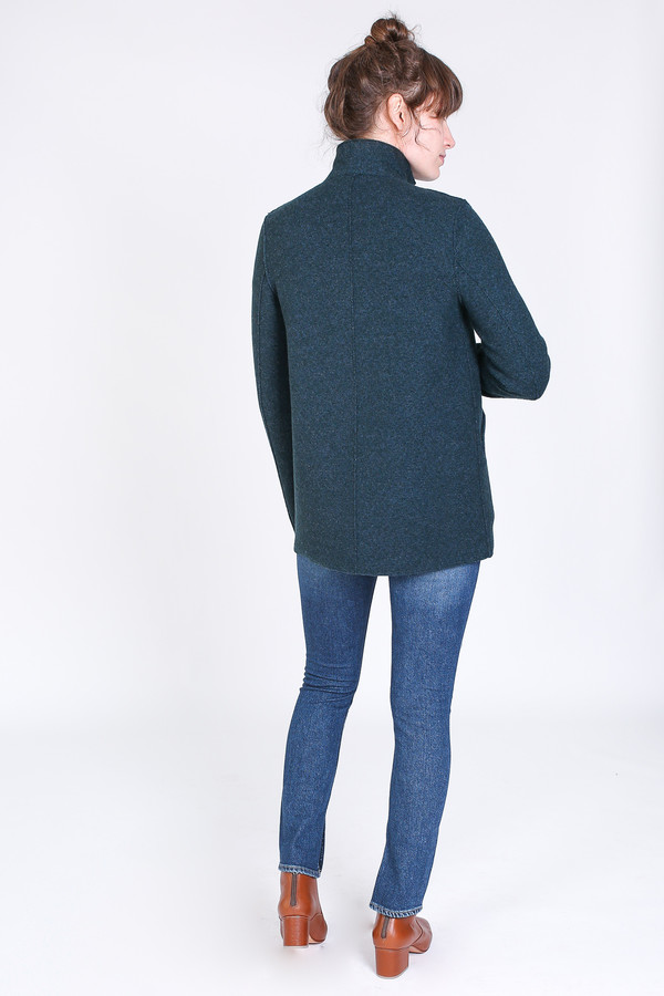 Harris Wharf London Outdoor jacket in teal Harris Wharf London Outdoor jacket in teal