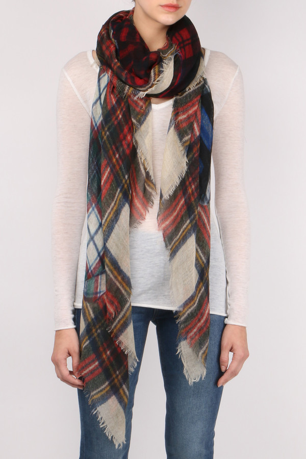 Franco Ferrari Plaid Shirts Scarf Franco Ferrari Plaid Shirts Scarf
