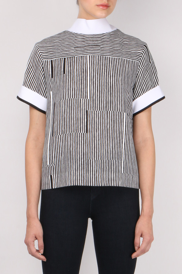 Carven Printed Kimono Top Carven Printed Kimono Top