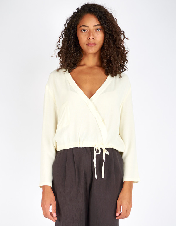 First Rite Crossover Blouse Natural First Rite Crossover Blouse Natural