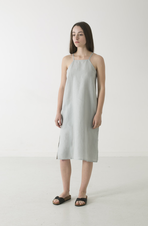 GOOD STUDIOS HEMP LINEN PINAFORE DRESS GOOD STUDIOS HEMP LINEN PINAFORE DRESS