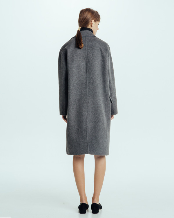 Achro Handmade Long Coat in Grey Achro Handmade Long Coat in Grey