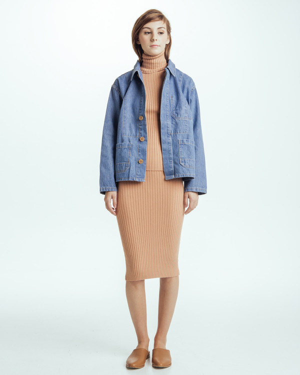 Caron Callahan Krasner Jacket In Denim Caron Callahan Krasner Jacket In Denim