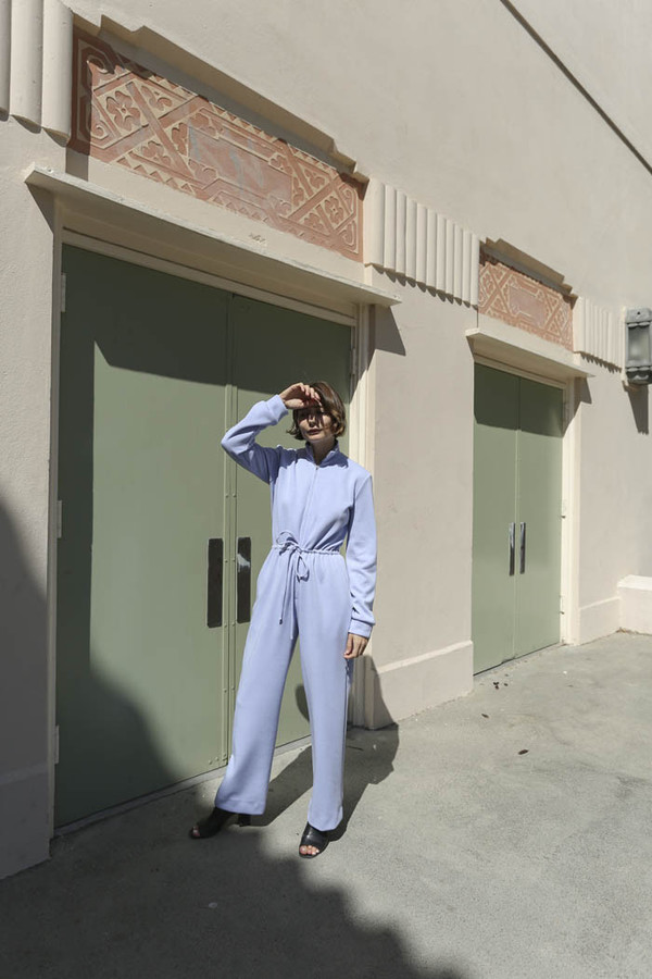 Maryam Nassir Zadeh Paloma Knit Jumpsuit in Periwinkle Maryam Nassir Zadeh Paloma Knit Jumpsuit in Periwinkle
