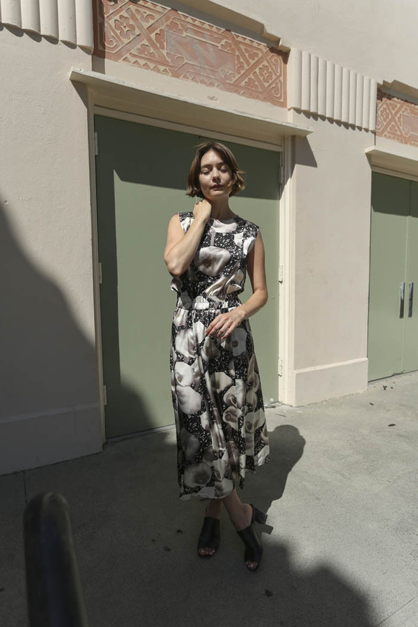 No.6 Colven Dress in Black/White Calla Charmeuse No.6 Colven Dress in Black/White Calla Charmeuse