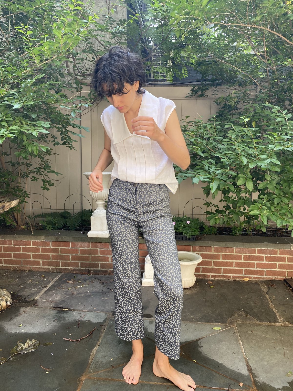Vintage Chanel Floral Chintz Crop Pants 