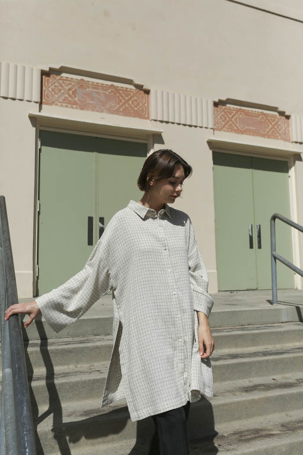 Priory Mikir Shirt in Mini Grid Priory Mikir Shirt in Mini Grid