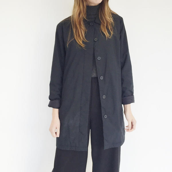 Johan Vintage Black Gap Coat Johan Vintage Black Gap Coat