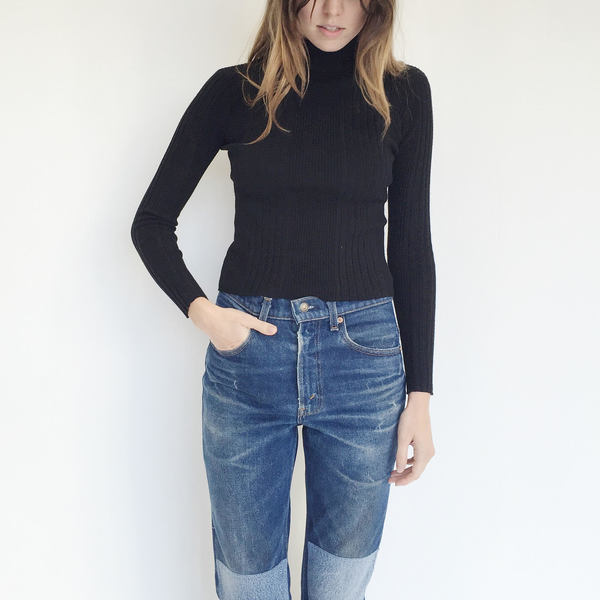 Johan Vintage Black Turtleneck Sweater Johan Vintage Black Turtleneck Sweater