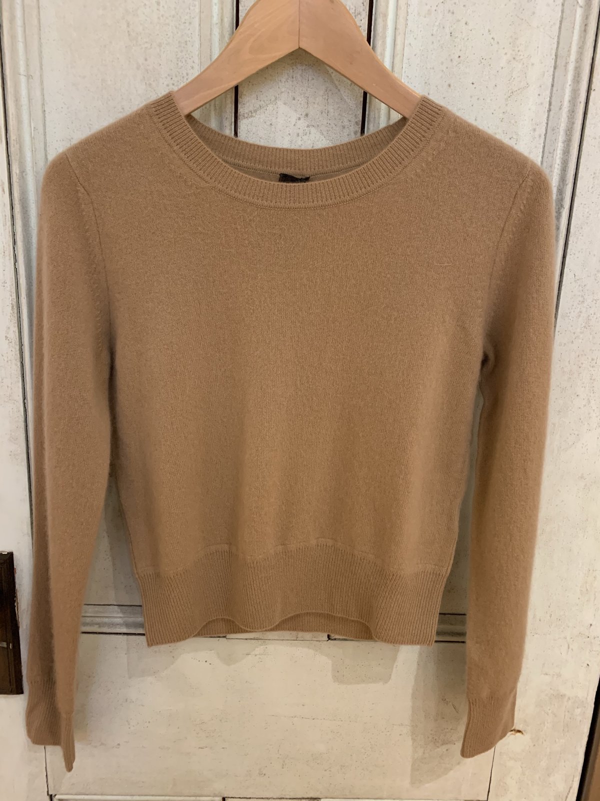 Naadam Cropped Crew Cashmere Pullover 