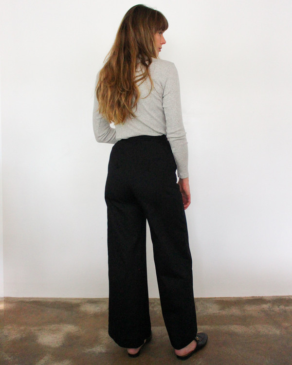esby ALEX WIDE LEG PANT - BLACK esby ALEX WIDE LEG PANT - BLACK